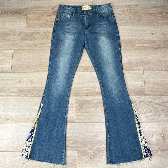 White Crow Flared Leg Indie Boho Jeans Size 27 - Picture 2 of 10